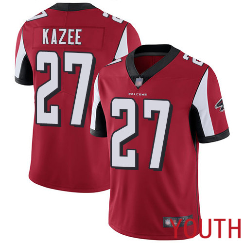 Atlanta Falcons Limited Red Youth Damontae Kazee Home Jersey NFL Football #27 Vapor Untouchable